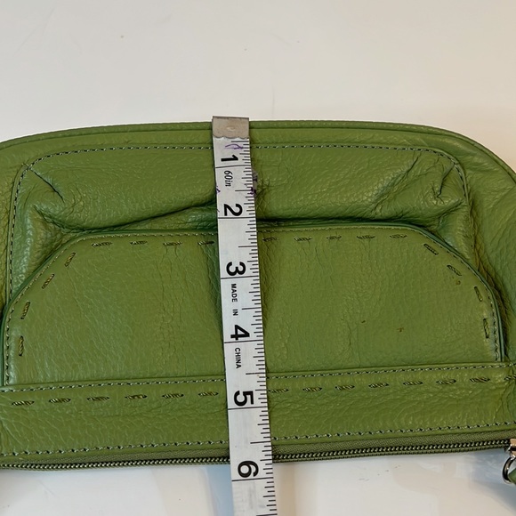 WILSON LEATHER VINTAGE GREEN HAND BAG - Picture 9 of 14